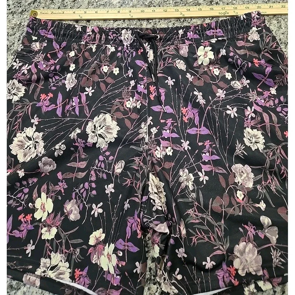 International Concepts‎ Purple Floral Jacket/ Shorts Set Mens 2XL